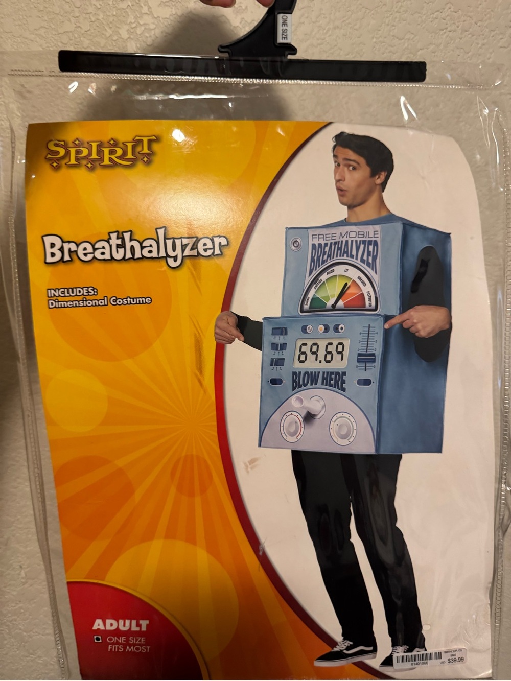 Spirit Breathalyzer Costume - Light Blue and Dark Blue